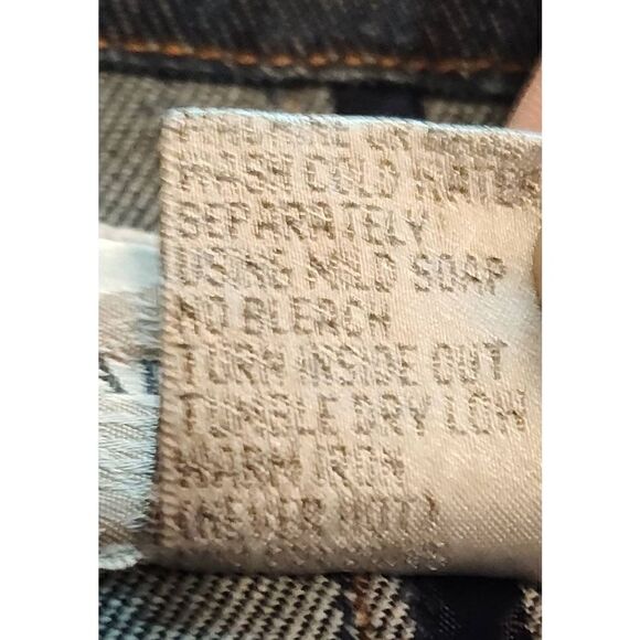 Vintage CAPISTRANO Blue jean STUDDED long jacket. Size 26. - Picture 8 of 8